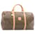 Céline CELINE Macadam Canvas Boston Bag PVC Leather Brown Auth 24047 Cloth  ref.368245