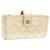 CHANEL Lamb Skin Matelasse Pouch Champagne Gold CC Auth 24187 Dourado Lona  ref.368384