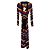 Balmain Multi Colour Chevron Long Cardigan Viscose Size 36 Multiple colors
