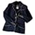 Chanel Vestes Tweed Bleu Marine  ref.369608