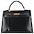 Hermès hermes kelly Black Leather  ref.369755