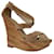 Le Silla taupe high heeled wedge sandals Suede  ref.369918