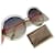 Chloé Sonnenbrille Pink Lila Metall  ref.369980