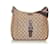 Gucci Brown GG Canvas Crossbody Bag Beige Dark brown Leather Cloth Pony-style calfskin Cloth  ref.369993