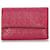 Petit portefeuille Loewe en cuir rouge Anagram Veau façon poulain  ref.370005