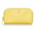 Chanel Yellow CC Caviar Leather Pouch  ref.370073