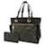 Chanel Black Paris Biarritz Tote Bag Leather Cloth Pony-style calfskin Cloth  ref.370084