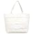 Chanel Sac cabas de plage en tissu éponge avec la couverture Coton Blanc  ref.370509