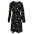 Vestido midi negro con estampado multicolor de Diane Von Furstenberg Viscosa Fibra de celulosa  ref.370855
