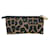 Autre Marque Fendi Brown x Black Leopard Cheetah Cosmetic Pouch Leather  ref.371200