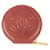 Autre Marque Chanel Dark Pink Leather Camellia CC Logo Round Coin Pouch Zip Purse  ref.371236