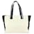 Chanel Bicolor White x Black New Line Shopper Tote bag Leather  ref.371243