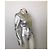 Dsquared2 Godet Hem Belted Leather Biker Jacket Silver Metallic - view 2