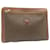 Céline CELINE Macadam Canvas Clutch Bag PVC Leather Brown Auth 24853  ref.372089