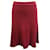 Autre Marque Falda de lana rojo oscuro Roja  ref.372206
