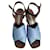 Philippe Model sandali Blu Panno  ref.372587