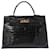 Hermès hermes kelly Black Exotic leather  ref.372657