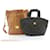 MCM Hand Bag Shoulder Bag 2Set PVC Leather Black Brown Auth ar4492  ref.372791