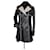 Chanel Manteaux, Vêtements d'extérieur Cuir Noir  ref.372827