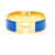 Hermès CLIC H LARGE PM GOLD BLUE FLAG Golden Metal  ref.374319