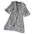 Chanel 7,4Chaqueta de tweed con botones joya de K $ Turquesa  ref.371455