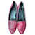 Heschung Flats Dark red Leather  ref.373560