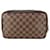 Louis Vuitton Damier Ebene Trousse Toilette Cosmetic Pouch Leather  ref.374825