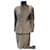 Chanel Terno de saia Cinza Tweed  ref.375210