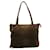 CHANEL Tote Bag Suede Brown CC Auth fm549  ref.375489
