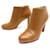 CHRISTIAN LOUBOUTIN BELBA SHOES 85 37 LOW BOOTS CAMEL LEATHER ANKLE BOOTS Caramel  ref.375801