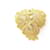 Autres bijoux NEUF VINTAGE BROCHE YVES SAINT LAURENT FEUILLE DOREE & PERLE PENDENTIF BROOCH Métal Doré  ref.375927