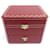 CARTIER JEWELERY BOX COWA RED LEATHER WATCH0045 PANTHER SANTOS WATCH BOX  ref.375977