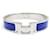 Hermès bracelete hermes clic H 17ESMALTE AZUL Fino CM COM ACABAMENTO PRATA PALLADIA Metal  ref.375991
