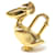 Outras joias Hermès PADLOCK RARO HERMES CHARM PELICAN EM OURO METAL PENDENTE PADLOCK KEYRING Dourado  ref.376017