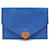 Hermès VINTAGE HERMES HANDCLUTCH BAG CANVAS BLUE CANVAS UMSCHLAGKUPPLUNG Blau Tuch  ref.376173