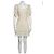 Christian Dior Chiffon Spitze Mini Kleid Weiß