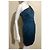 Zac Posen Z Spoke Asy silk drape dress NEW Blue Green - view 2