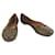 Alaïa Alaia Brown Leather Brass Tone Studded Ballerina Shoes Ballet Flats 36.5  ref.376951