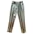 Yves Saint Laurent Pants, leggings Silvery Wool  ref.376983