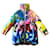 Dolce & Gabbana Foiled nylon down jacket with graffiti print oversize Multiple colors Synthetic  ref.377108