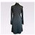 Diane Von Furstenberg DvF Bilboa Wollkleid mit Wasserfallausschnitt Schwarz - Ansicht 2