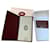Porta-repertório vintage Must de Cartier Bordeaux Couro  ref.377624