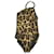 Michael Kors Swimwear Leopard print Leather Metal Elastane Nylon  ref.377717