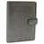 LOUIS VUITTON Monogram Mat Agenda MM Day Planner Cover Gray R20105 Auth yk2082 Grey Patent leather  ref.377808