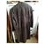 Autre Marque Chocolate Leather Long Coat - view 4