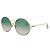 Gucci Gafas de sol de metal ovaladas - vista 2