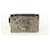 Chanel Grey x Brown Lapin Rabbit Fur Cosmetic Pouch Toiletry Case  ref.378168