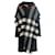 BURBERRY SCARF CHECK NEW Black White Red Wool  ref.378492