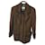 Chanel Riding style jacket Olive green Wool  ref.378601