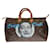 Stunning Louis Vuitton Speedy Handbag 40 in custom Monogram canvas "Dali is back, Dali is Crazy " Brown Cloth  ref.378605